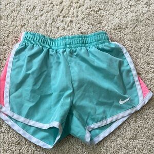Nike Aqua and Pink Athletic Shorts